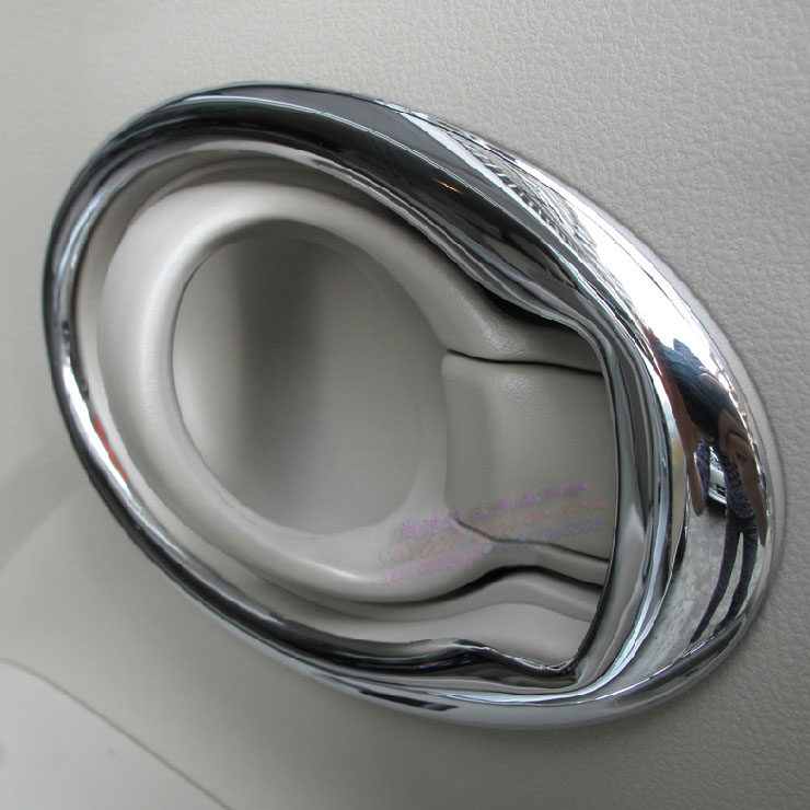 适用新阳光内门碗 内拉手框装饰贴电镀铬 玛驰改装车门内把手亮框
