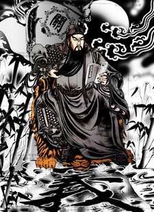 精准印花包邮关公十字绣新款正品