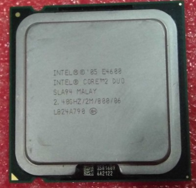 拆机原装cpu Intel酷睿2双核E4600 2.4ghz/2m/800/06/775/65纳米