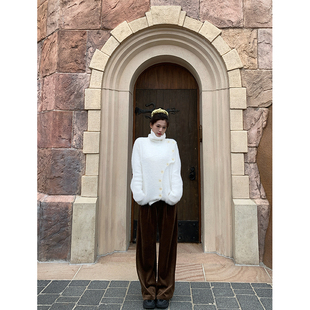 显瘦通勤百搭垂感阔腿裤 六指导 女秋新款 复古直筒休闲裤 菲林假日