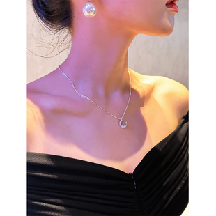 六指导 S925银项链女小众设计锁骨链送女友闺蜜生日礼物 星河银迹