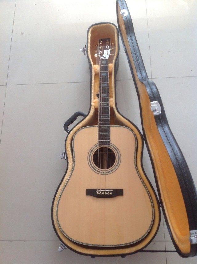 【无锡斌仔吉他自主品牌bin】定做马丁d45云杉玫瑰木全单手工吉他