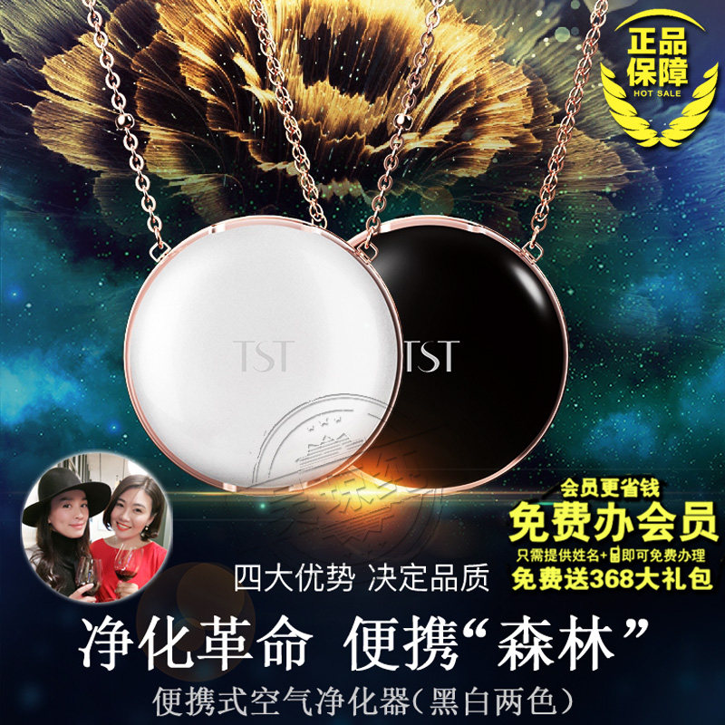 TST庭秘密便携空气净化器除甲醛雾霾烟味粉尘异味pm2.5负离子氧吧