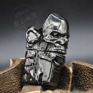 原装之宝打火机zippo正版防风《终结者》电影联名款-机械恶灵套装