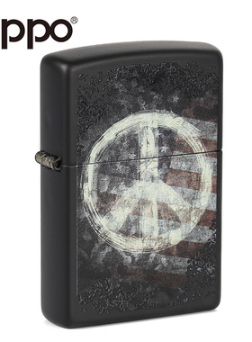zippo煤油打火机正版防风之宝哑漆战役和平标志正品28864