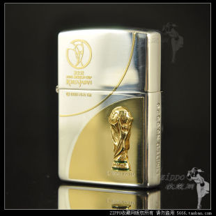 老机珍藏2002年 ZIPPO 日韩世界杯限量大力神 原装 芝宝打火机正版