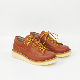 微瑕/防水版/德比工装鞋日系复古低帮圆头马丁机车伞兵靴牛皮短靴