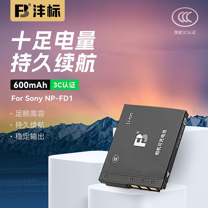 沣标NP-BD1 FD1电池适用索尼TX1 T2 T70 T90 T77 T300 T500 T900