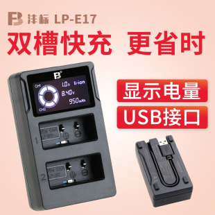 R100 850D E17充电器佳能R50 M6II 760D R10 200DII 沣标LP