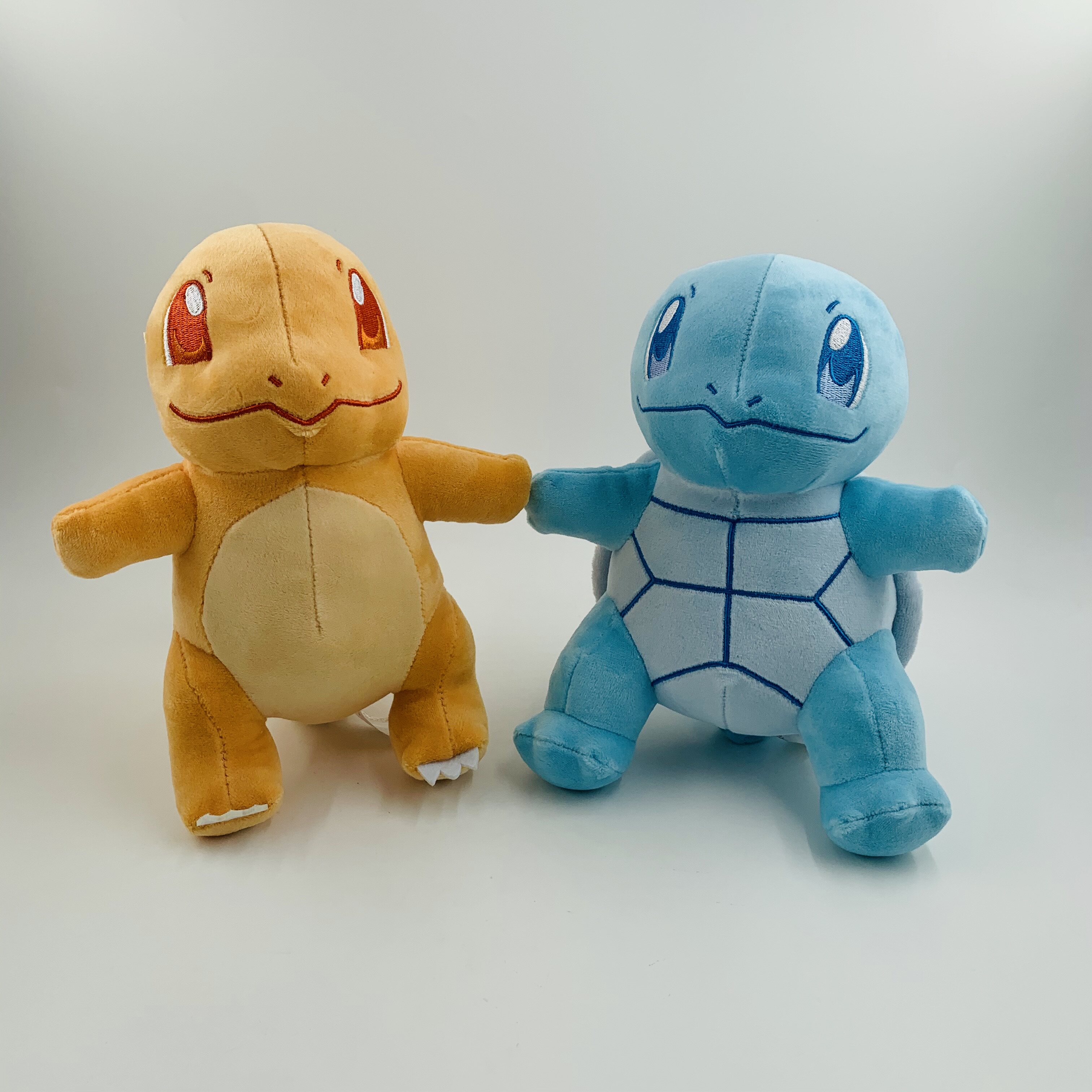 20cm 小号 闪光 马卡龙色 异色杰尼龟 异色小火龙  毛绒公仔 玩具