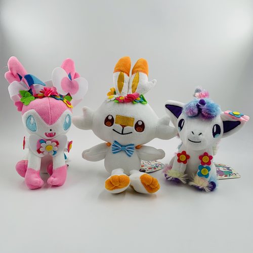 剑盾花环炎兔儿PP棉仙伊布彩虹马