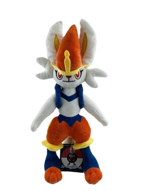 45cm大号跨境新品闪焰王牌cinderace plush炎兔儿进化版毛绒玩具