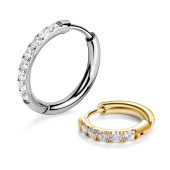 超闪耳环女钛钢养耳洞睡觉免摘高级感微镶小耳骨环耳圈耳扣耳饰