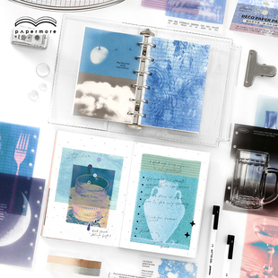 papermore慢热季节第二弹系列diy手帐装饰适配A7半透硫酸纸素材包