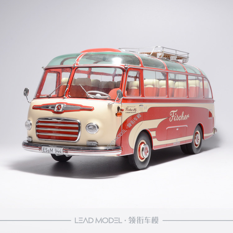 现货|舒克schuco 1:18 赛特拉 setra s6 fischer 客车巴士车模型