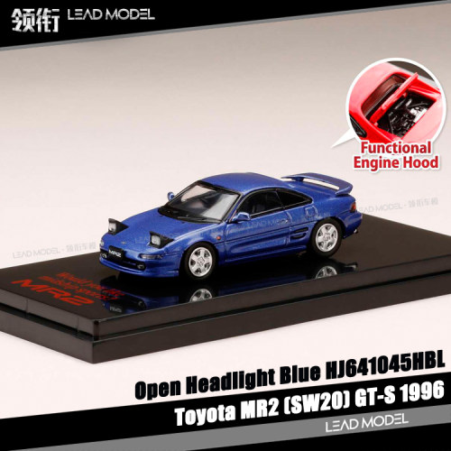 现货|挑灯 Toyota MR2 SW20 蓝色 GT-S Hobby 1/64 丰田车模型
