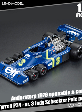 【领衔】现货|Tyrrell P34 Patrick #4 GP Replicas 1/18车模型