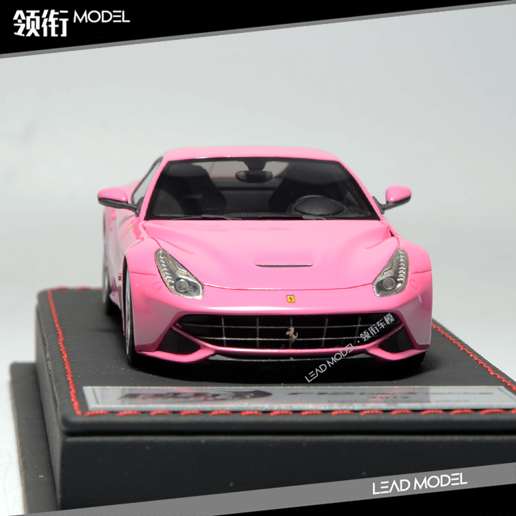 现货|BBR Deluxe 1/43 F12粉色手板车模型限量版