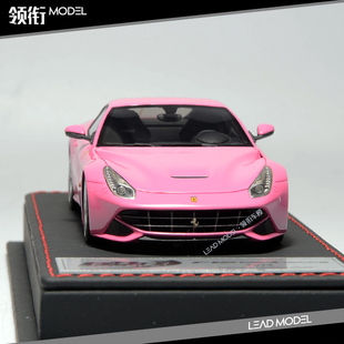 现货|BBR Deluxe 1/43 F12 粉色 手板车模型 限量版