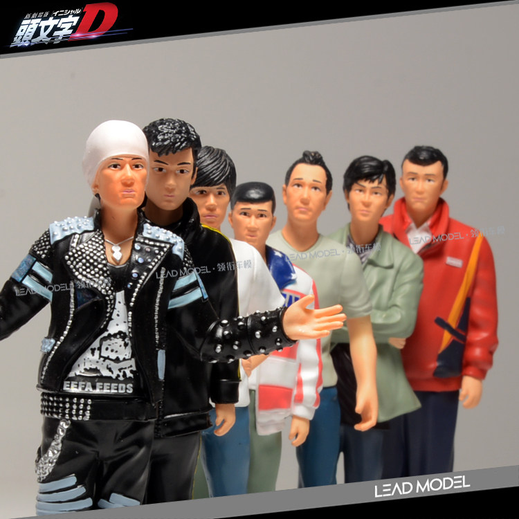 现货|藤原拓海 高桥凉介 中里毅 头文字d 1/18 人偶模型套装
