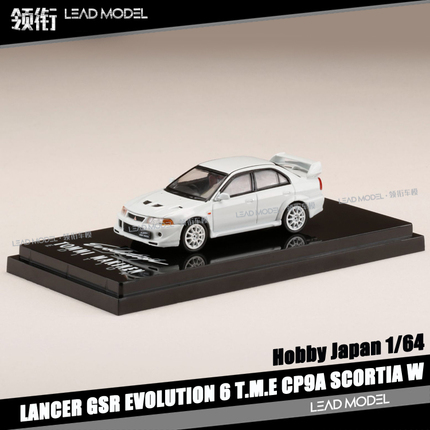 现货|三菱 EVO6 LANCER GSR CP9A 六代 T.M.E Hobby 1/64白车模型