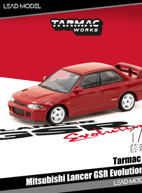 现货|Lancer GSR Evolution II EVO2 红色 TARMAC 1/64 车模型 TW