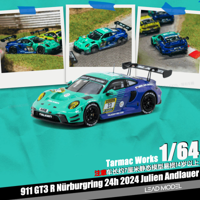 【领衔】预订|911 GT3 R #33 FALKEN 2024 TARMAC 1/64车模型TW