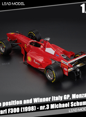 【领衔】现货|Michael Schumacher F300 GP Replicas 1/18 车模型