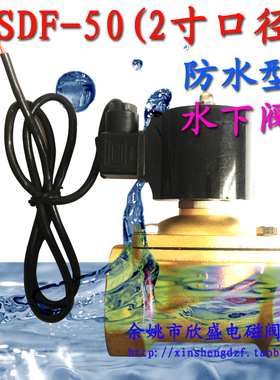 2寸水下电磁阀DN50  XSDF-50跑泉 水用潜水喷泉电磁阀  快速开闭
