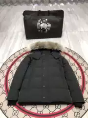 Foreign Trade Men's Goose Wyndham Jacket down Jacket Wolf Fur Collar