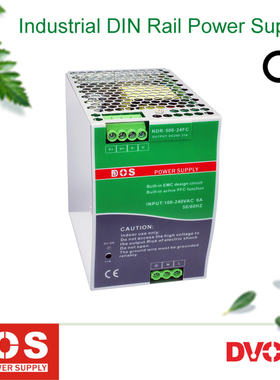 直流24V30A720W高效率导轨式开关电源供应器NDR-720-24FC主动PFC