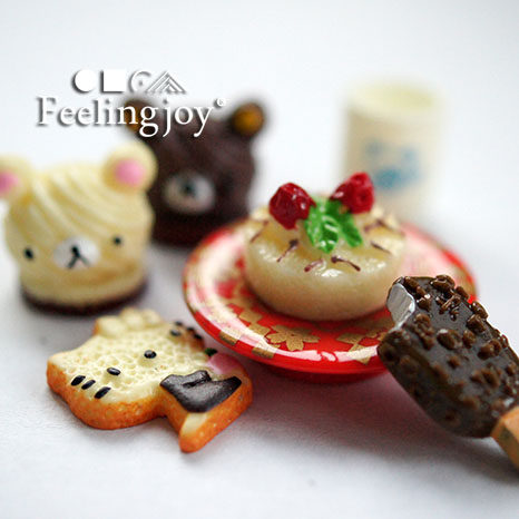 1:12dollhouse 迷你娃娃屋家具模型配件BJD食玩 美味诱人糕点2