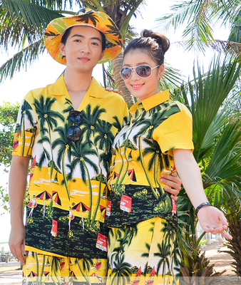 海南岛服沙滩旅游大码休闲情侣装