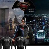 BODYMAKER运动紧身衣套装 健身瑜伽速干排汗防晒 男超人VS蝙蝠长袖