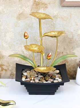 Home decor跨境新款流水摆件玄关客厅电视柜循环水摆件桌面装饰