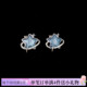 蓝色星空耳钉五角星星四芒星耳环小众设计感甜酷风气质无耳洞耳夹