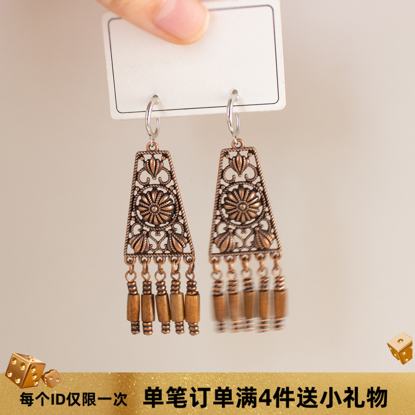 美拉德百搭超显白显气质显瘦耳环