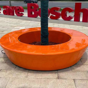 厂家定制UHPC高端泰科玻璃钢石树池石座椅清水混凝土异形坐凳