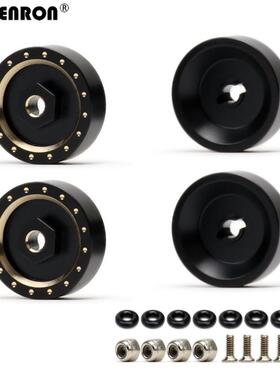 4个黄铜配重 轮毂结合器 模型车配件 Axial 1/24 SCX24 90081 C10