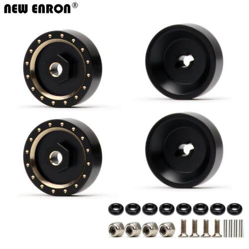 4个黄铜配重 轮毂结合器 模型车配件 Axial 1/24 SCX24 90081 C10