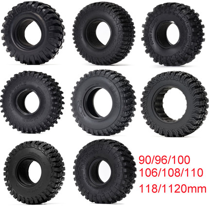 RC 1/10 仿真攀爬车1.9寸轮胎 90-120mm D90 TRX4 SCX10轮胎 胎皮