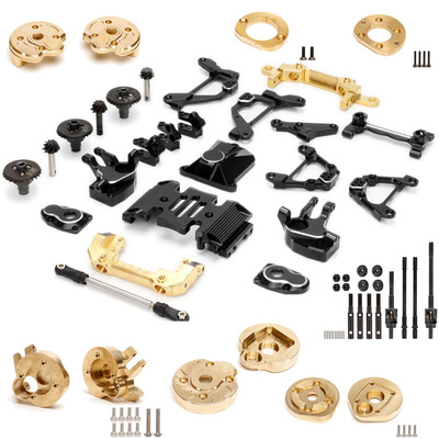 1/10 仿真攀爬车AXIAL SCX10 III 三代铝合金升级件 OP件黄铜