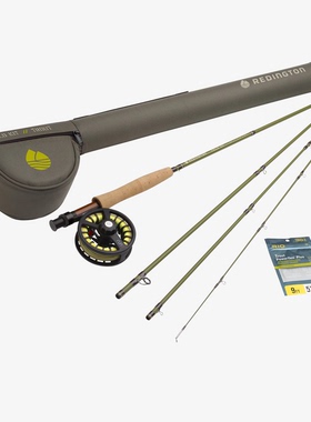 美国redington雷丁顿FIELD KIT TROUT 590套装飞钓竿轮线标准5号