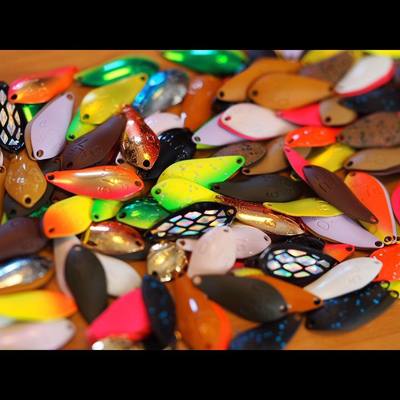 ALFRED1.8克微物单钩鳟鱼亮片饵