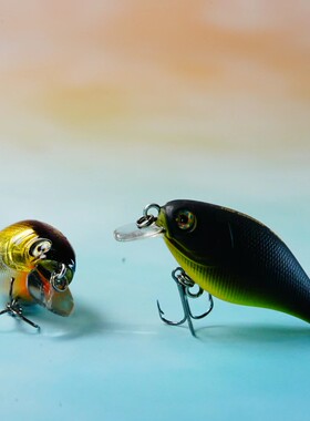 日本进口MONO TINY CRANK胖子摇滚饵军鱼鲈鱼 4克 浮水悬停路亚