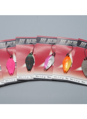 日本VALKEIN路亚亮片HI BURST 1.6克单钩鳟鱼马口绝杀无倒刺硬饵