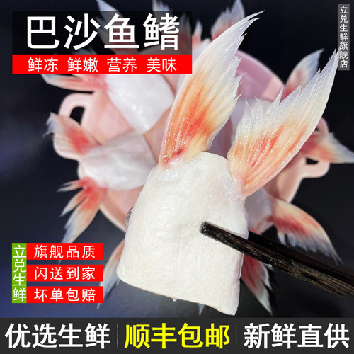 冷冻巴沙鱼鱼鳍鱼划水鱼油海鲜鱼翅鱼下巴生鲜鲜冻鱼肥油水产商用