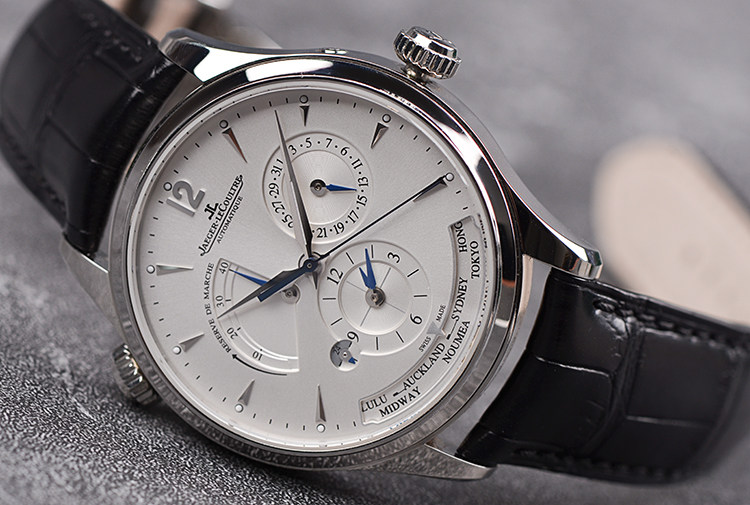 已售出【98新】积家大师地理学家世界时动显日历自动男表Q1428421盒证齐