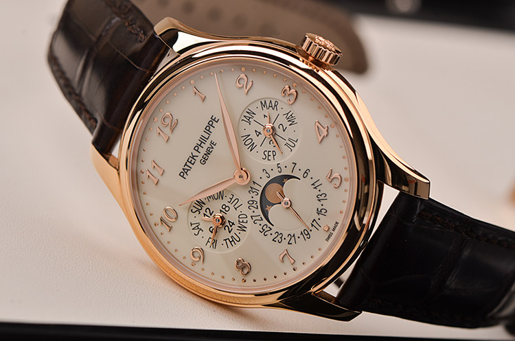 已售出【98新】百达翡丽超级复杂功能时计玫瑰金万年历男表5327R-001