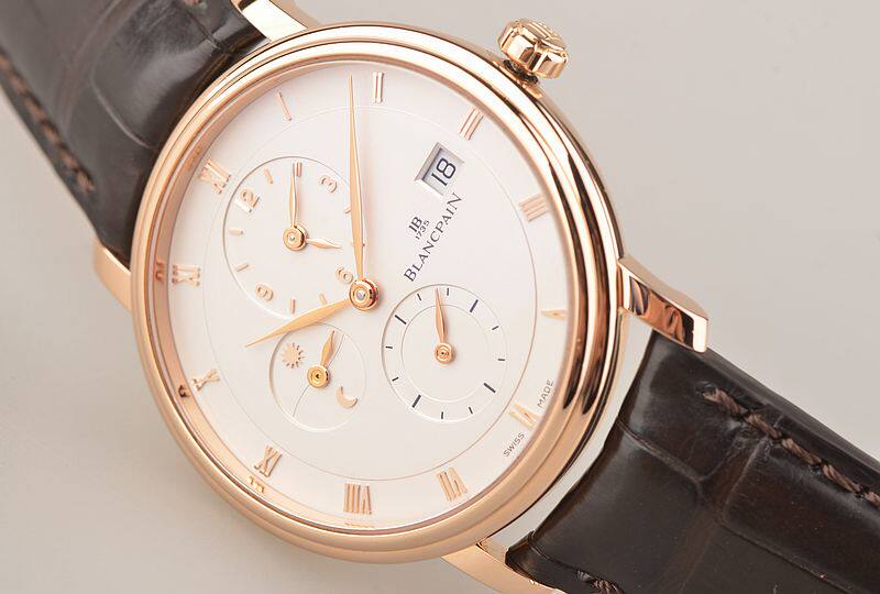 【97新】宝珀Villeret玫瑰金双时区昼夜显示男表6260-3642-55